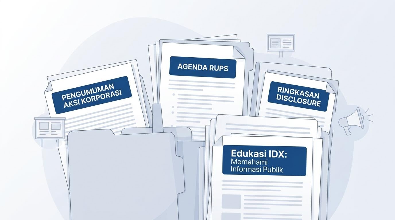 dokumen keterbukaan informasi publik dengan pengumuman aksi korporasi dan agenda RUPS